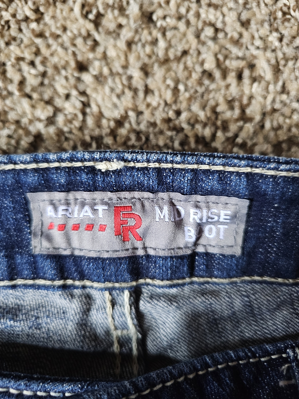 Ariat Fire Rated Boot Cut 33R Blue Denim Jeans